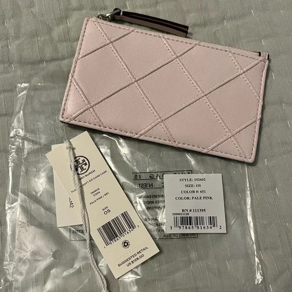 Tory Burch Fleming Cardholder in Soft Pink - Picture 3 of 12